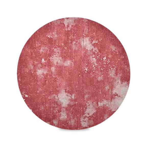 IAUYY Set of 1 Round Placemats for Dining Tables Heat-Resistant and Wear-Resistant DIY Printing Design Table Placemats，Applicable for Christmas Paint Splatters on The Background