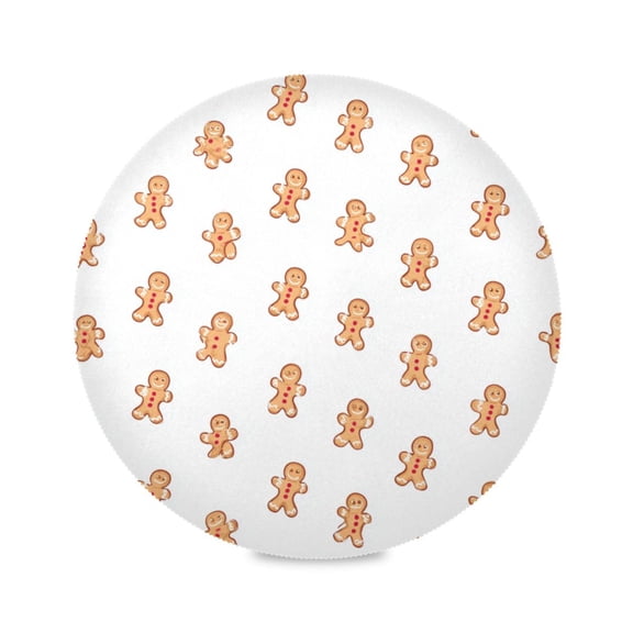 IAUYY Set of 1 Round Placemats for Dining Tables Heat-Resistant and Wear-Resistant DIY Printing Design Table Placemats，Applicable for Christmas Red Dots