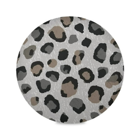 IAUYY Set of 1 Round Placemats for Dining Tables Heat-Resistant and Wear-Resistant DIY Printing Design Table Placemats,Applicable for Christmas A Vector Art Works