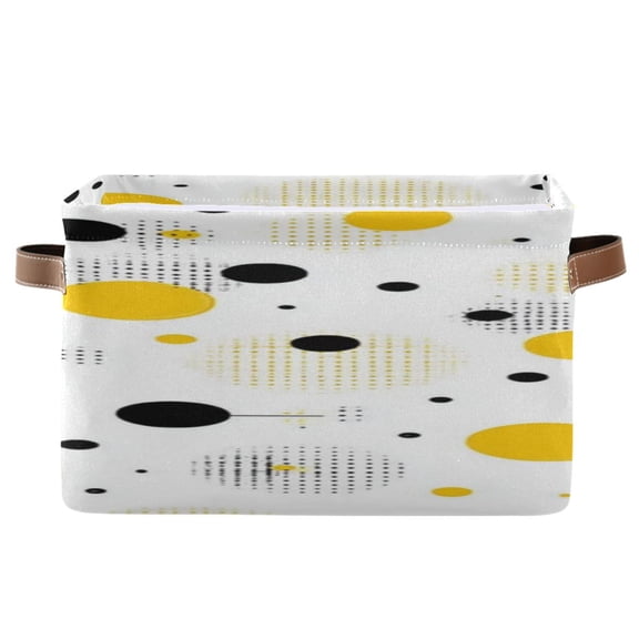 IAUYY Set of 1 Storage Cubes with Handles-Not Prone to Deformation Canvas Storage Baskets for Bedroom Closet Living Room Decorative Storage Baskets Clean Simple and Modest