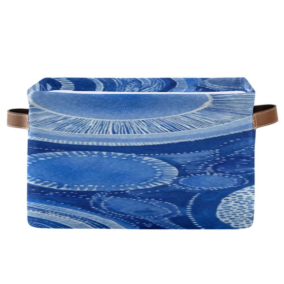 IAUYY Set of 1 Storage Cubes with Handles-Not Prone to Deformation Canvas Storage Baskets for Bedroom Closet Living Room Decorative Storage Baskets Indigenous Art