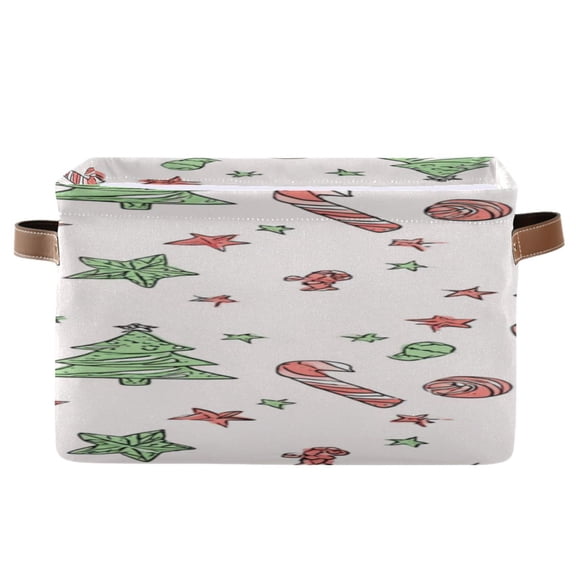 IAUYY Set of 1 Storage Cubes with Handles-Not Prone to Deformation Canvas Storage Baskets for Bedroom Closet Living Room Decorative Storage Baskets Line Art Sketch