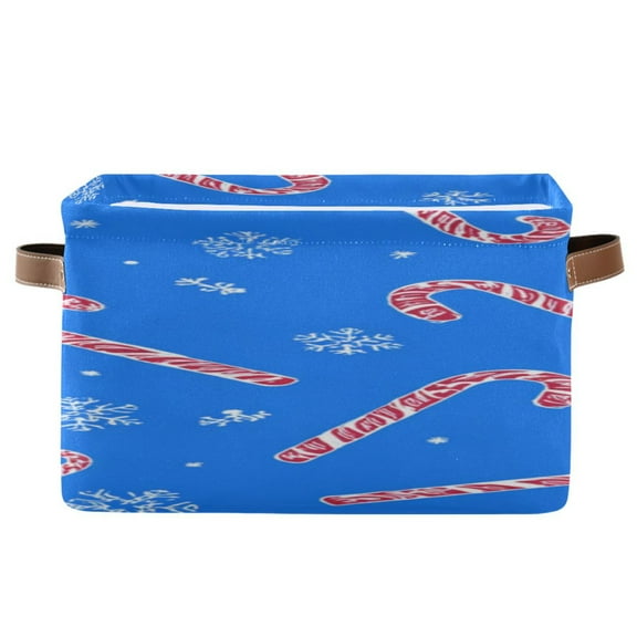 IAUYY Set of 1 Storage Cubes with Handles-Not Prone to Deformation Canvas Storage Baskets for Bedroom Closet Living Room Decorative Storage Baskets Metal Frame Lollipop