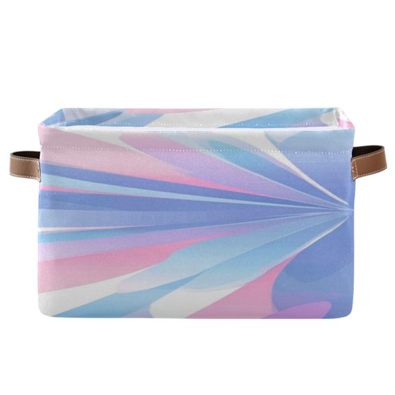 IAUYY Set of 1 Storage Cubes with Handles-Not Prone to Deformation Canvas Storage Baskets for Bedroom Closet Living Room Decorative Storage Baskets Similar To Element Of Petals