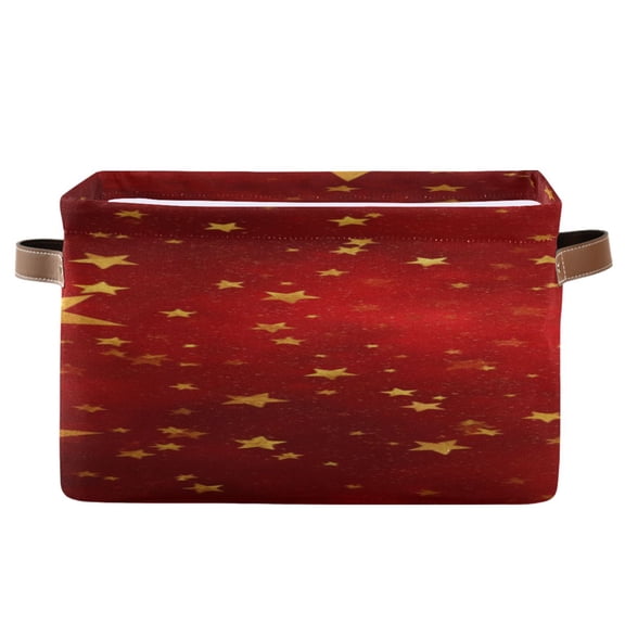 IAUYY Set of 1 Storage Cubes with Handles-Not Prone to Deformation Canvas Storage Baskets for Bedroom Closet Living Room Decorative Storage Baskets A Textured Red Background