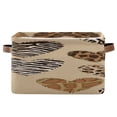thumbnail image 1 of IAUYY Set of 1 Storage Cubes with Handles-Not Prone to Deformation Canvas Storage Baskets for Bedroom Closet Living Room Decorative Storage Baskets with Zebra Stripes, 1 of 9