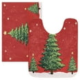 thumbnail image 1 of IAUYY Set of 2 Inch Bath Mat Thick Soft Plush Shower Mat TPR Backing Material Non Slip Bath Mats for Bathroom for Tub Shower Hotel Small Christmas Tree, 1 of 9