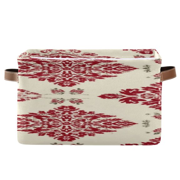 IAUYY Set of 2 Storage Cubes with Handles-Not Prone to Deformation Canvas Storage Baskets for Bedroom Closet Living Room Decorative Storage Baskets Blending Vintage Inspiration