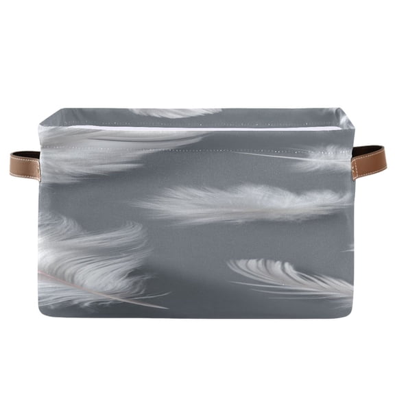 IAUYY Set of 2 Storage Cubes with Handles-Not Prone to Deformation Canvas Storage Baskets for Bedroom Closet Living Room Decorative Storage Baskets Blurred Details