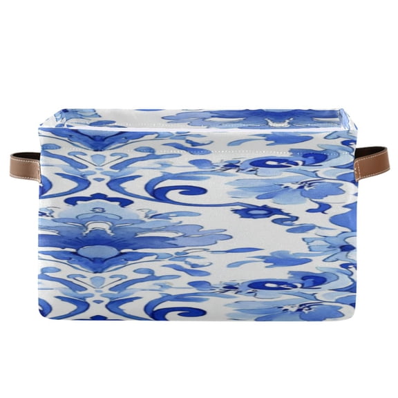 IAUYY Set of 2 Storage Cubes with Handles-Not Prone to Deformation Canvas Storage Baskets for Bedroom Closet Living Room Decorative Storage Baskets Elegant Tailoring Elements