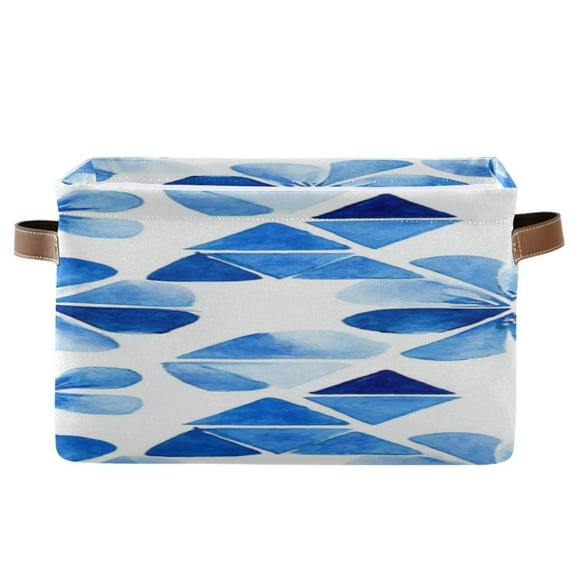 IAUYY Set of 2 Storage Cubes with Handles-Not Prone to Deformation Canvas Storage Baskets for Bedroom Closet Living Room Decorative Storage Baskets Flower Morphology