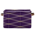 thumbnail image 1 of IAUYY Set of 2 Storage Cubes with Handles-Not Prone to Deformation Canvas Storage Baskets for Bedroom Closet Living Room Decorative Storage Baskets Purple Accessories, 1 of 9