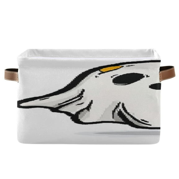 IAUYY Set of 2 Storage Cubes with Handles-Not Prone to Deformation Canvas Storage Baskets for Bedroom Closet Living Room Decorative Storage Baskets Of Simplicity Vector