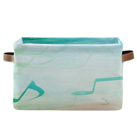 IAUYY Set of 2 Storage Cubes with Handles-Not Prone to Deformation Canvas Storage Baskets for Bedroom Closet Living Room Decorative Storage Baskets Soft Pastel Colors