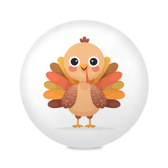 IAUYY Set of 4 Round Placemats for Dining Tables Heat-Resistant and Wear-Resistant DIY Printing Design Table Placemats，Applicable for Christmas This Bird