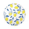 thumbnail image 1 of IAUYY Set of 4 Round Placemats for Dining Tables Heat-Resistant and Wear-Resistant DIY Printing Design Table Placemats，Applicable for Christmas Blue and Yellow Tones, 1 of 7