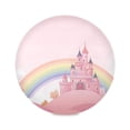 thumbnail image 1 of IAUYY Set of 4 Round Placemats for Dining Tables Heat-Resistant and Wear-Resistant DIY Printing Design Table Placemats，Applicable for Christmas Castle and Rainbow, 1 of 7