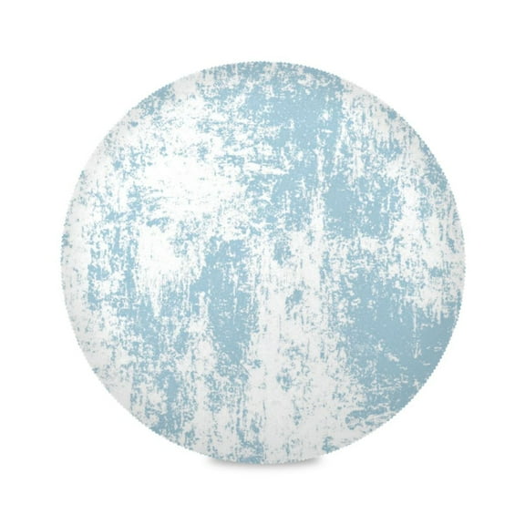 IAUYY Set of 4 Round Placemats for Dining Tables Heat-Resistant and Wear-Resistant DIY Printing Design Table Placemats，Applicable for Christmas Old Rock Style