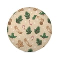 thumbnail image 1 of IAUYY Set of 6 Round Placemats for Dining Tables Heat-Resistant and Wear-Resistant DIY Printing Design Table Placemats，Applicable for Christmas Bright Beige Color, 1 of 7