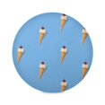 thumbnail image 1 of IAUYY Set of 6 Round Placemats for Dining Tables Heat-Resistant and Wear-Resistant DIY Printing Design Table Placemats，Applicable for Christmas A Ice Cream Cone, 1 of 7