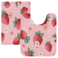 thumbnail image 1 of IAUYY Set of 2 Inch Bath Mat Thick Soft Plush Shower Mat TPR Backing Material Non Slip Bath Mats for Bathroom for Tub Shower Hotel Strawberry, 1 of 9