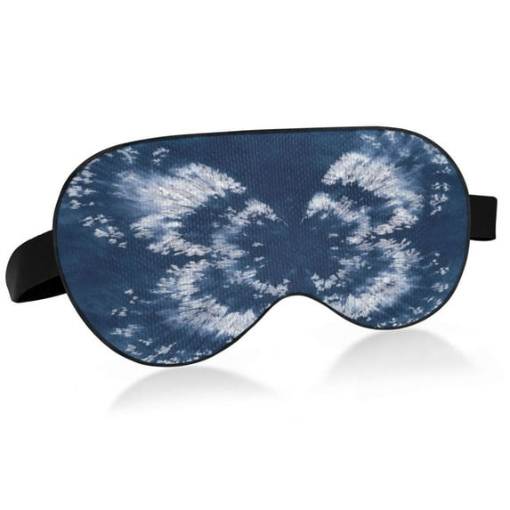 IAUYY Sleep Mask, Super Soft Eye Masks with Adjustable Strap, Lightweight Comfortable Blindfold,Perfect Blocks Light for Men Women Deep Blue Craftsmanship
