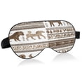 thumbnail image 1 of IAUYY Sleep Mask, Super Soft Eye Masks with Adjustable Strap, Lightweight Comfortable Blindfold,Perfect Blocks Light for Men Women Embroidered African Animal Motifs, 1 of 7
