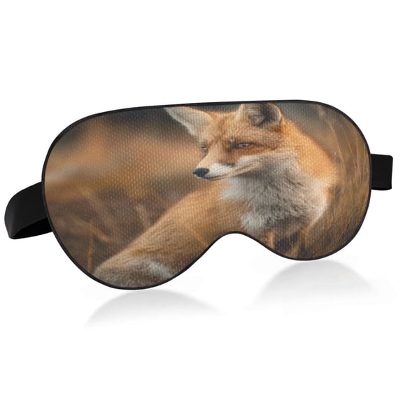 IAUYY Sleep Mask, Super Soft Eye Masks with Adjustable Strap, Lightweight Comfortable Blindfold,Perfect Blocks Light for Men Women Fox Hunting