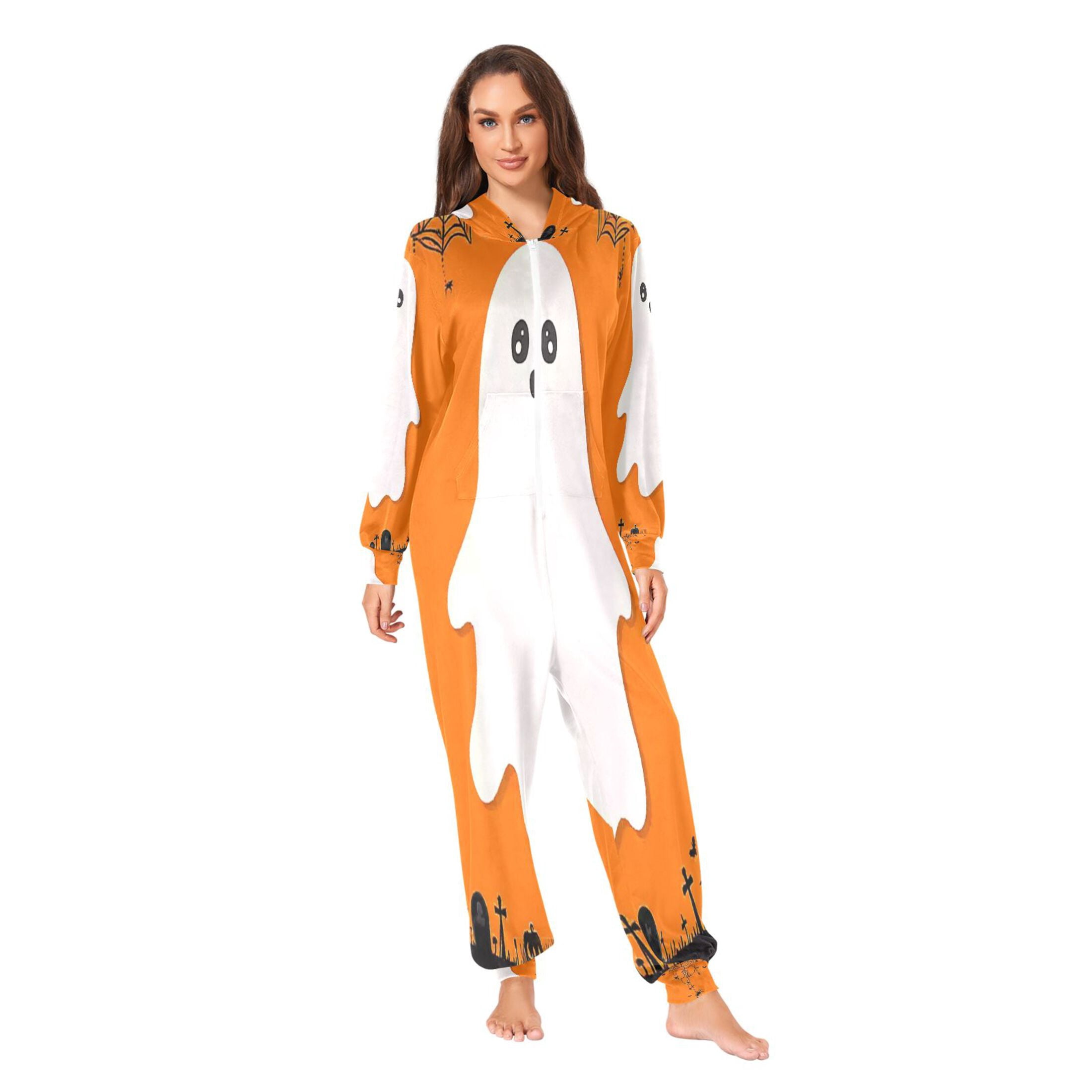 IAUYY Unisex Adult Onesie Pajamas Ultra-Soft Crystal-Soft Fabric, Halloween Adult Onesie Pajamas Adults,With a Zipper Plus Size Onesie Pajamas, Black Eyes