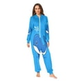 thumbnail image 1 of IAUYY Unisex Adult Onesie Pajamas Ultra-Soft Crystal-Soft Fabric, Halloween Adult Onesie Pajamas Adults,With a Zipper Plus Size Onesie Pajamas, Blue Whale, 1 of 7