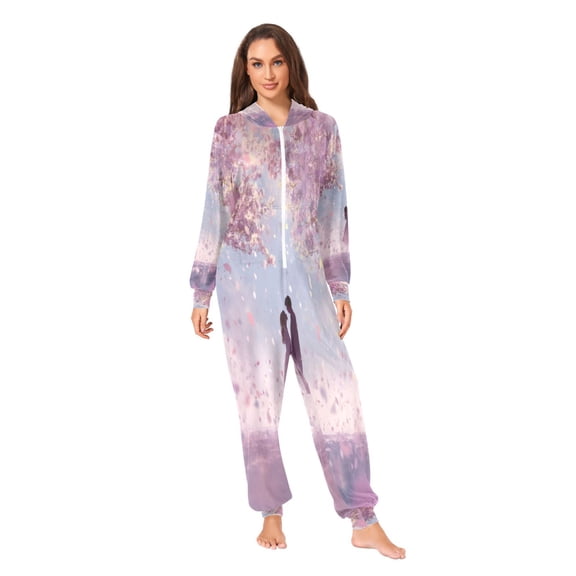 IAUYY Unisex Adult Onesie Pajamas Ultra-Soft Crystal-Soft Fabric, Halloween Adult Onesie Pajamas Adults,With a Zipper Plus Size Onesie Pajamas, A Couple Of Lovers