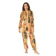 thumbnail image 1 of IAUYY Unisex Adult Onesie Pajamas Ultra-Soft Crystal-Soft Fabric, Halloween Adult Onesie Pajamas Adults,With a Zipper Plus Size Onesie Pajamas, Cute Halloween Symbols, 1 of 7