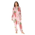 thumbnail image 1 of IAUYY Unisex Adult Onesie Pajamas Ultra-Soft Crystal-Soft Fabric, Halloween Adult Onesie Pajamas Adults,With a Zipper Plus Size Onesie Pajamas, Leafy Strawberry, 1 of 7