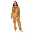 thumbnail image 1 of IAUYY Unisex Adult Onesie Pajamas Ultra-Soft Crystal-Soft Fabric, Halloween Adult Onesie Pajamas Adults,With a Zipper Plus Size Onesie Pajamas, Many Pumpkin, 1 of 7
