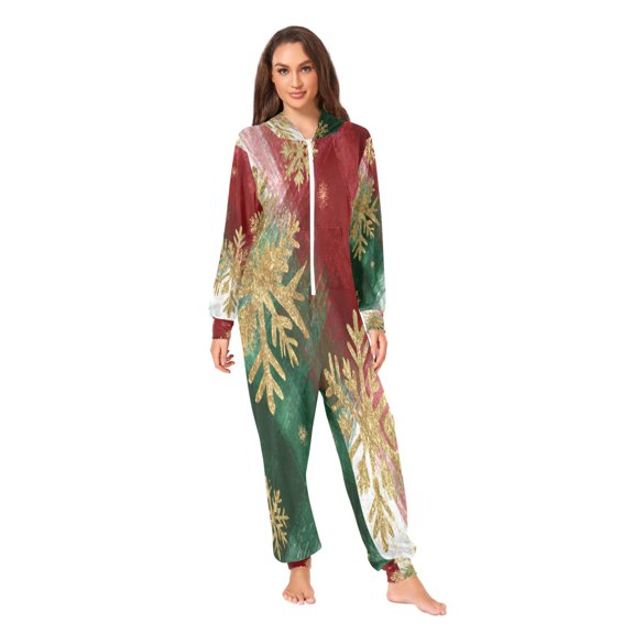 IAUYY Unisex Adult Onesie Pajamas Ultra-Soft Crystal-Soft Fabric, Halloween Adult Onesie Pajamas Adults,With a Zipper Plus Size Onesie Pajamas, Shining Background