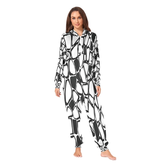 IAUYY Unisex Adult Onesie Pajamas Ultra-Soft Crystal-Soft Fabric, Halloween Adult Onesie Pajamas Adults,With a Zipper Plus Size Onesie Pajamas, Simple Design