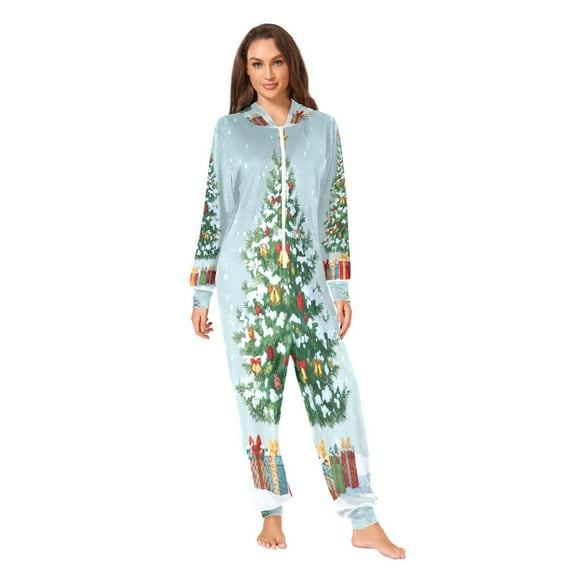IAUYY Unisex Adult Onesie Pajamas Ultra-Soft Crystal-Soft Fabric, Halloween Adult Onesie Pajamas Adults,With a Zipper Plus Size Onesie Pajamas, Sky-blue Gift