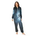 thumbnail image 1 of IAUYY Unisex Adult Onesie Pajamas Ultra-Soft Crystal-Soft Fabric, Halloween Adult Onesie Pajamas Adults,With a Zipper Plus Size Onesie Pajamas, Witch Riding A Broomstick, 1 of 7
