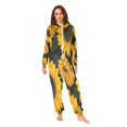 thumbnail image 1 of IAUYY Unisex Adult Onesie Pajamas Ultra-Soft Crystal-Soft Fabric, Halloween Adult Onesie Pajamas Adults,With a Zipper Plus Size Onesie Pajamas, Yellow Sunflower, 1 of 7