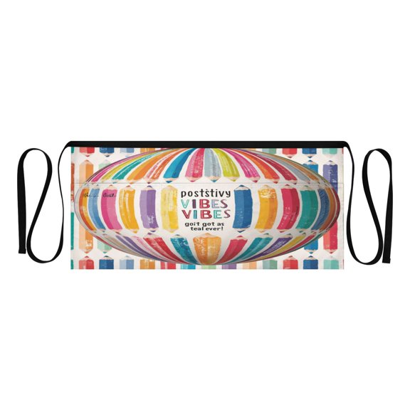 IAUYY Waiter's Apron with 3 Pockets Waterproof Adjustable Cooking Aprons for Kitchen for Woodworkers Artists and Gardening Gifts for Women Colored Pencils