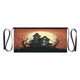 thumbnail image 1 of IAUYY Waiter's Apron with 3 Pockets Waterproof Adjustable Cooking Aprons for Kitchen for Woodworkers Artists and Gardening Gifts for Women Haunted House, 1 of 7