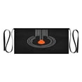 thumbnail image 1 of IAUYY Waiter's Apron with 3 Pockets Waterproof Adjustable Cooking Aprons for Kitchen for Woodworkers Artists and Gardening Gifts for Women Orange Water Droplet Element, 1 of 7