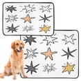 thumbnail image 1 of IAUYY Washable Pee Pads for Dogs Medium+Large Absorbent and Leak-Proof Non-Slip Reusable Puppy Pee Pads for Dogs Applicable to Playpen Potty Crate Black Ink Cartoon, 1 of 7