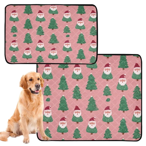 IAUYY Washable Pee Pads for Dogs Medium+Large Absorbent and Leak-Proof Non-Slip Reusable Puppy Pee Pads for Dogs Applicable to Playpen Potty Crate The Red Hat