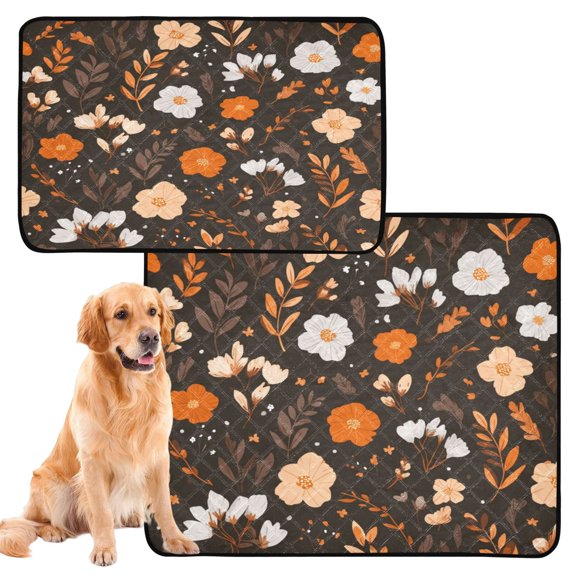IAUYY Washable Pee Pads for Dogs Smallx3 Absorbent and Leak-Proof Non-Slip Reusable Puppy Pee Pads for Dogs Applicable to Playpen Potty Crate Art Printing