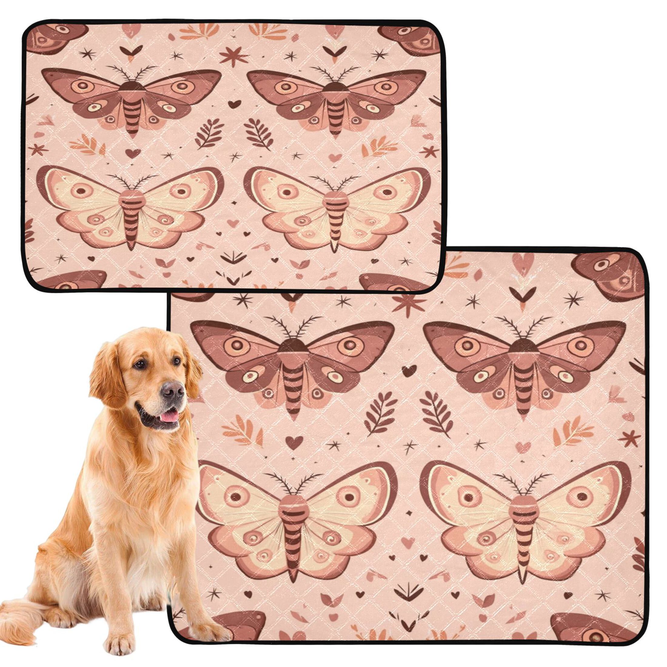 IAUYY Washable Pee Pads for Dogs Smallx3 Absorbent and Leak-Proof Non-Slip Reusable Puppy Pee Pads for Dogs Applicable to Playpen Potty Crate Dancing Gracefully