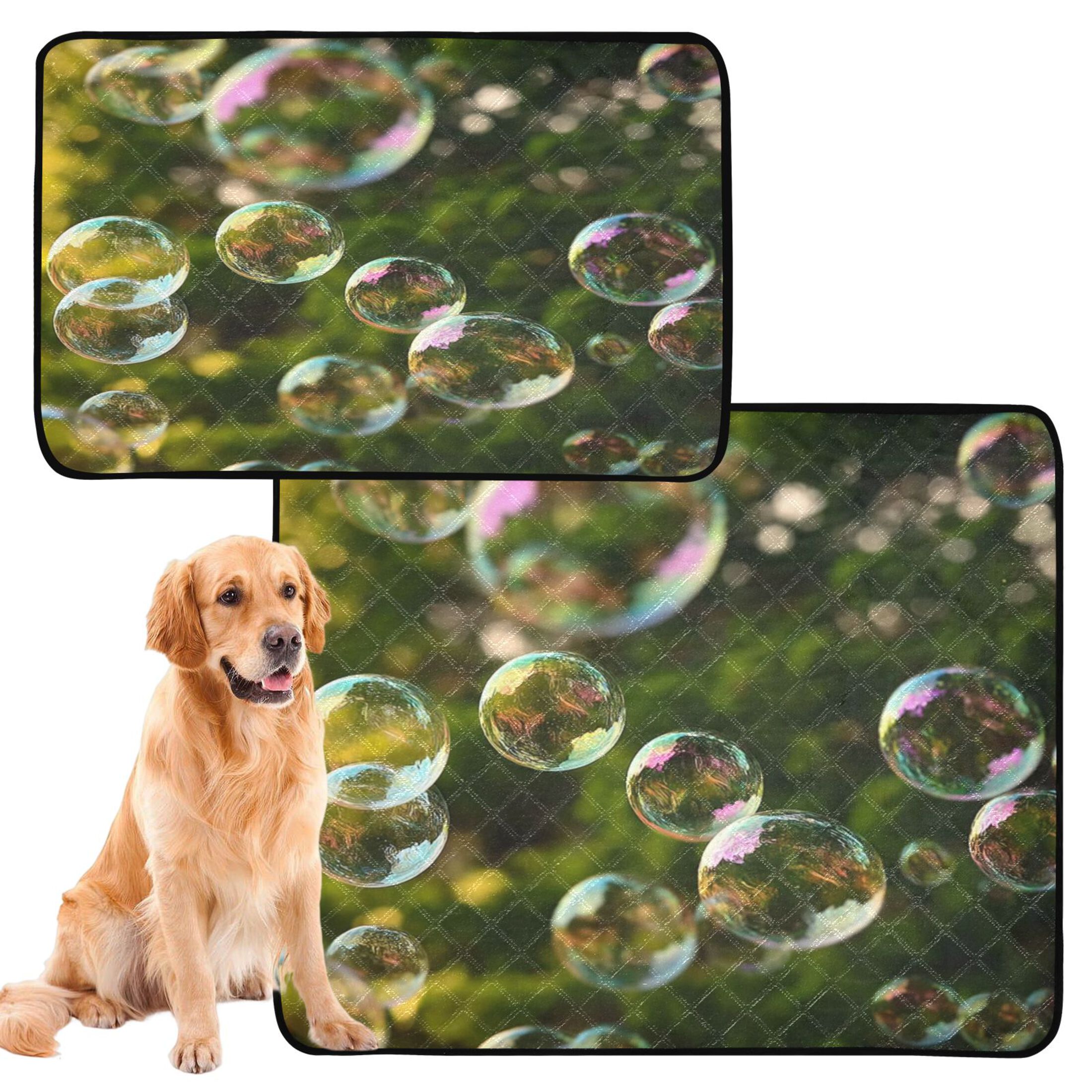 IAUYY Washable Pee Pads for Dogs Smallx3 Absorbent and Leak-Proof Non-Slip Reusable Puppy Pee Pads for Dogs Applicable to Playpen Potty Crate Radiant with Iridescent Brilliance