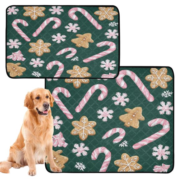 IAUYY Washable Pee Pads for Dogs Smallx3 Absorbent and Leak-Proof Non-Slip Reusable Puppy Pee Pads for Dogs Applicable to Playpen Potty Crate White Lollipops