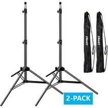 IAZ 7 ft Light Stand for Photography, Portable Photo Video Tripod Stand, Adjustable Lighting Stand with Carry Case - 2 Pack