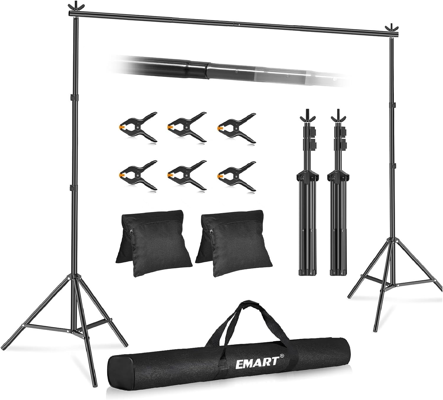 IAZ Backdrop Stand 10x10ft(WxH) Photo Studio Adjustable Background